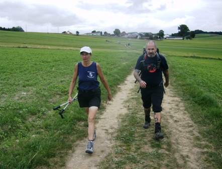 Karin und Ernst auf den letzten Kilometern ins Ziel