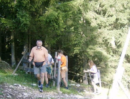 Aufstieg zur ersten Alm