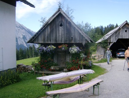 Rastplatz auf der Alm