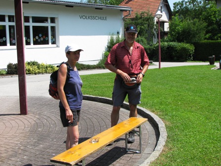 Karin und Alfred beim Ziel