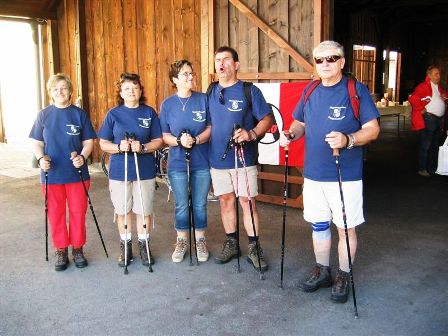 Ein Lied zum Abmarsch wird angestimmt