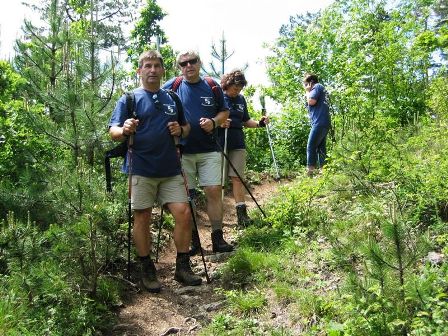 Die Wanderfreunde Rappottenstein haben den Aufstieg geschafft