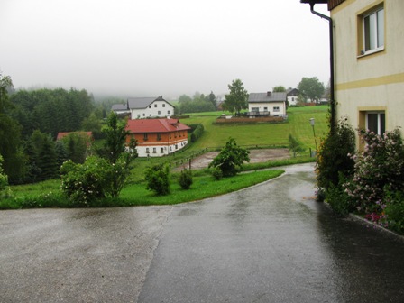 Blick über das 'Villenviertel' von Bärnkopf