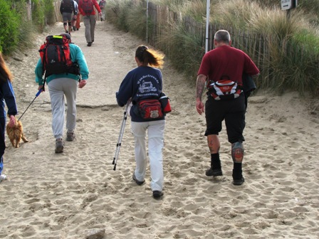 Ein schönes Stück durch den Sand