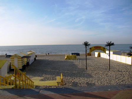 Ein abendlicher Blick über den Sandstrand