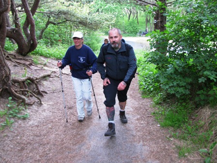 Da strahlen Karin und Ernst - ein kleiner Anstieg