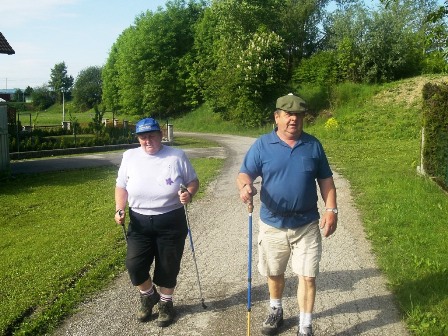 Die Wanderfreunde aus Klam gehen es da ruhiger an
