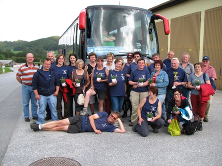 Zum Abschluß ein Gruppenfoto der Wanderfreunde Rappottenstein und Koblhof