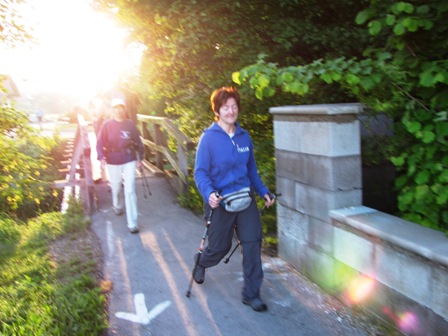 Monika bestimmt gleich das Anfangstempo