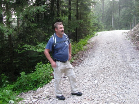 Quaxi beim Durchschnaufen nach dem ersten Steilstück