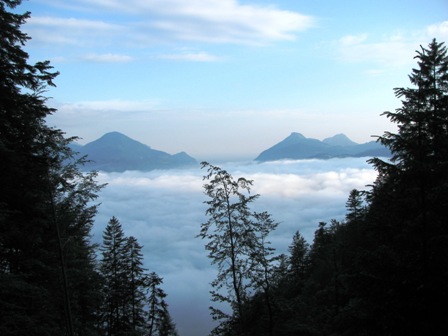 Ein weiterer Blick ins Tal Richtung bayrische Alpen