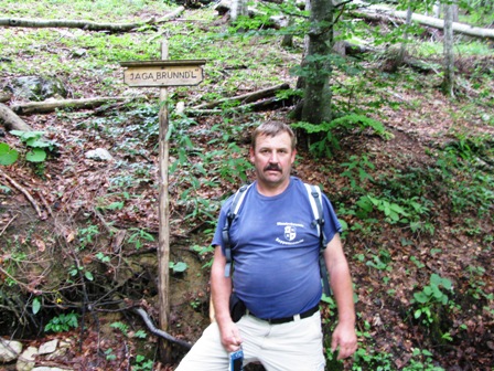 Quaxi beim Jagabrünndl - das Symbol dafür, das das Anstrengendste geschafft ist