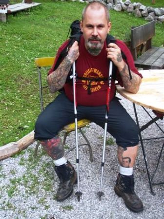 Gepetto schaut grimmig - dabei sind wir gar nicht am Grimming sondern am Koasa