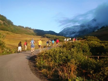 Einige Nebelfetzen zaubern ein mystisches Bild
