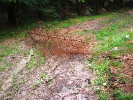 Gutauer Wegabsperrung