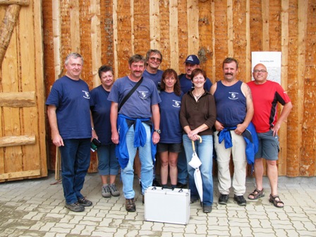 Zum Abschluß noch ein Gruppenfoto der Wanderfreunde Rappottenstein mit dem Obmann von Gutau Willi Reisinger - es war sehr sehr nett, es hat uns sehr gefreut