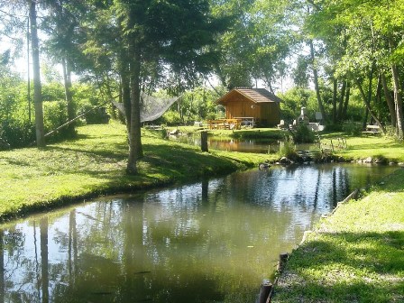 Idyllischer Fischteich