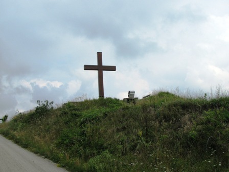 Das Friedenskreuz am Kogelberg ist die nächste Anlaufstation
