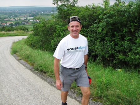 Josef Klopf leichtfüßig im Anstieg