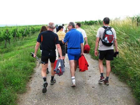 Gemeinsam begibt man sich auf die letzten Kilometer