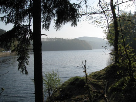Blick auf den 'Jezioro Złotnickie' (Goldentraumsee)