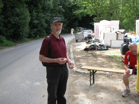Unser Freund Eberhard Schmied - ein seltenes Bild, denn er fliegt einmal nicht an uns vorbei