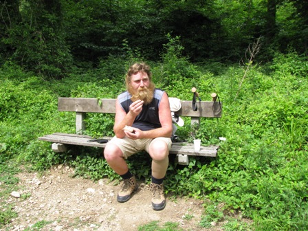 Robert Schmidl hat sich auch die Rast redlich verdient