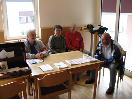 Die Kollegen aus Korneuburg haben schon ihre 'Werbe'Zelte aufgeschlagen