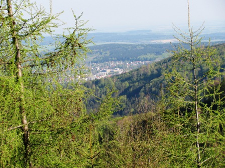 Ein Blick Richtung Nové Město pod smrkem