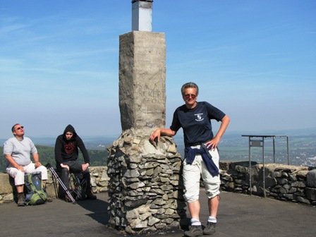 Helmut beim Fotoshooting auf der Lausche