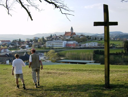 Blick auf Wartberg ob der Aist