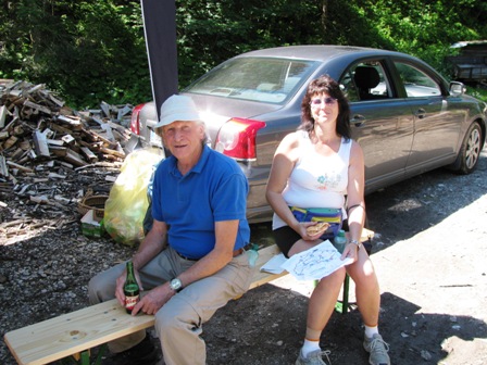 Max und Andrea haben sich das Schattenplatzerl gewählt