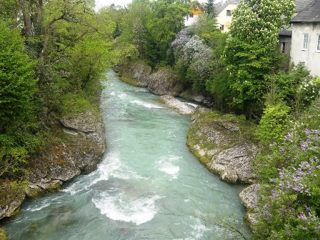 Ein letzter malerischer Blick auf die Erlauf kurz vor dem Ziel...