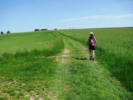 Auch Karin zieht wie immer das Tempo an