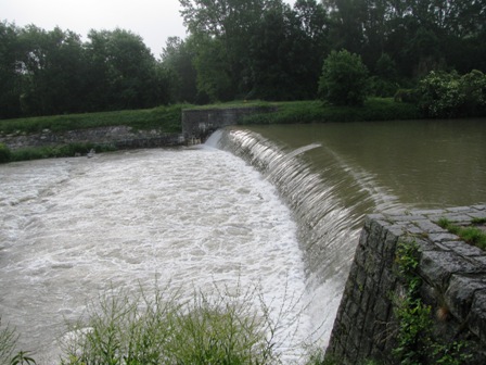 Die Kraft des Wassers nach den Regenfällen vom Samstag