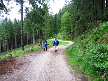 Beinahe ebener Weg Richtung Sölkner-Ranch