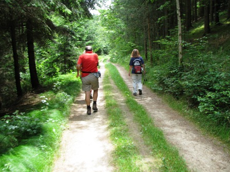 Zum wiederholten Male werden diese netten Wanderkollegen überholt