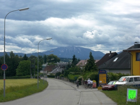 Der Ötscher in Wolken gehüllt