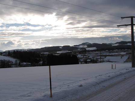 Wolkenverhangener Blick ins südliche Freistadt