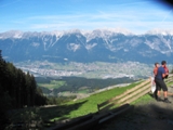 Blick ins Inntal und zur Nordkette - Wander-WM 2011, Innsbruck-Igls / Tirol